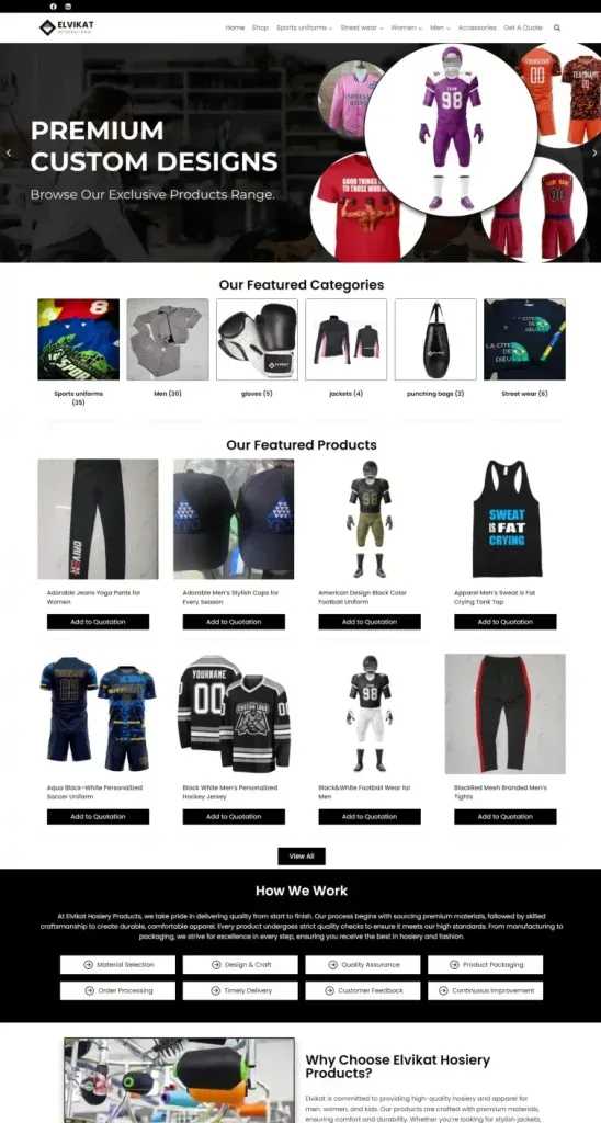Elvikat website screenshot