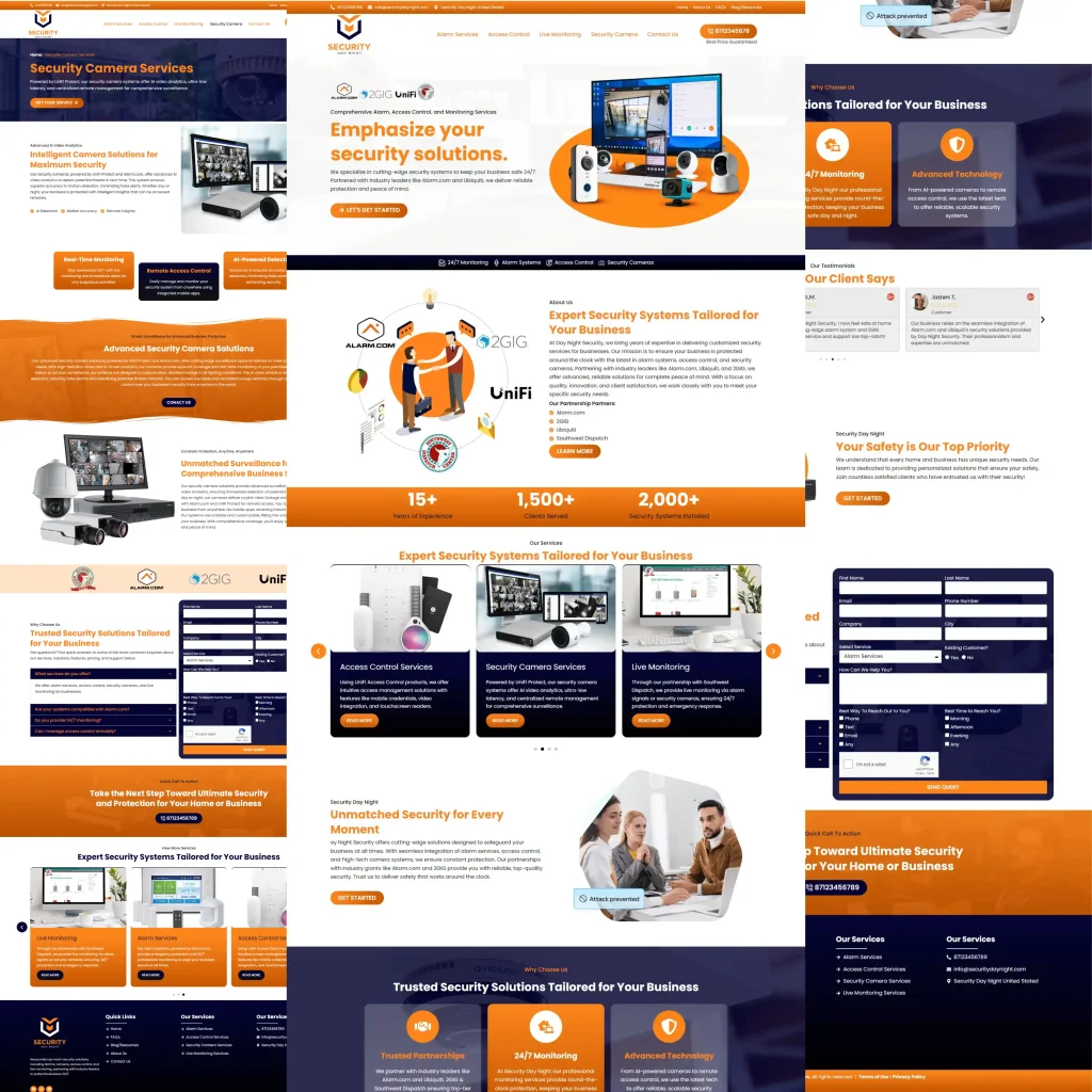 Security Day & Night website screenshot
