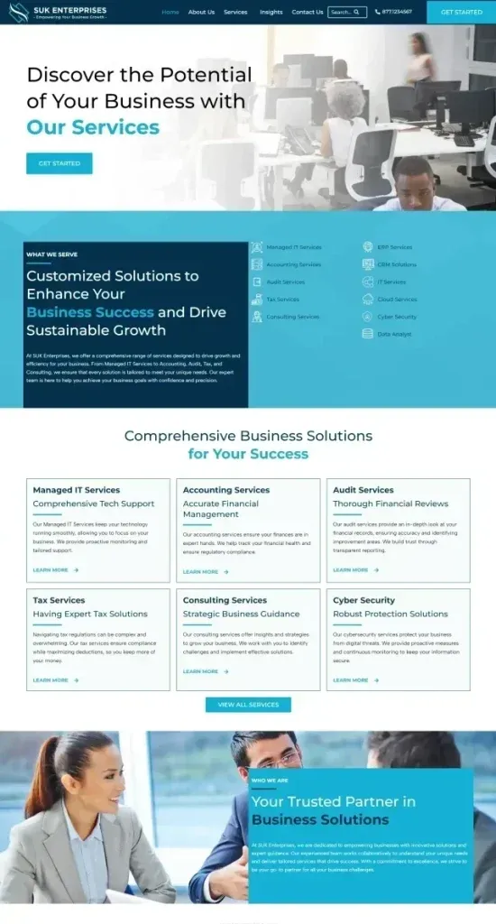 Suk Enterprises website screenshot